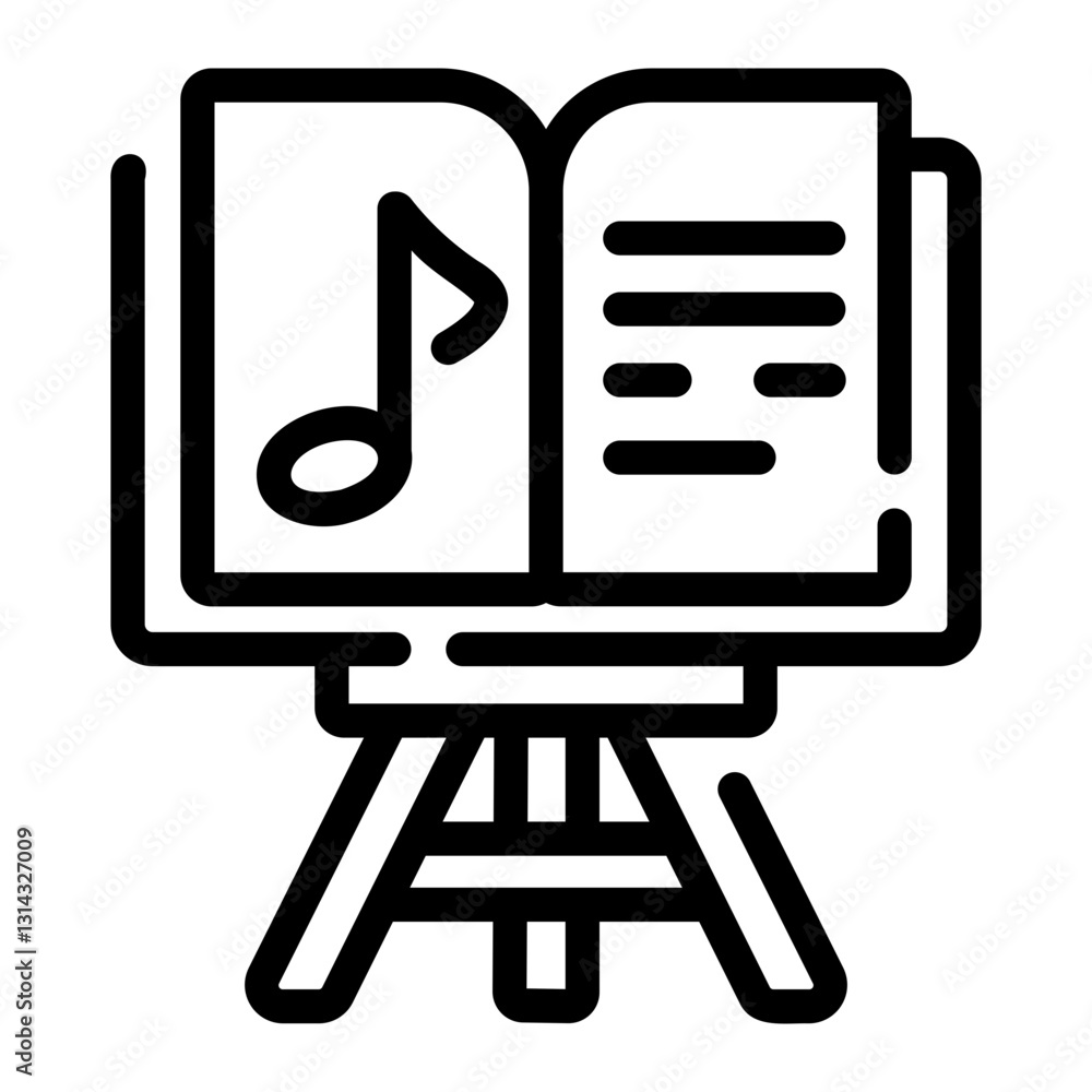 Fototapeta premium music book