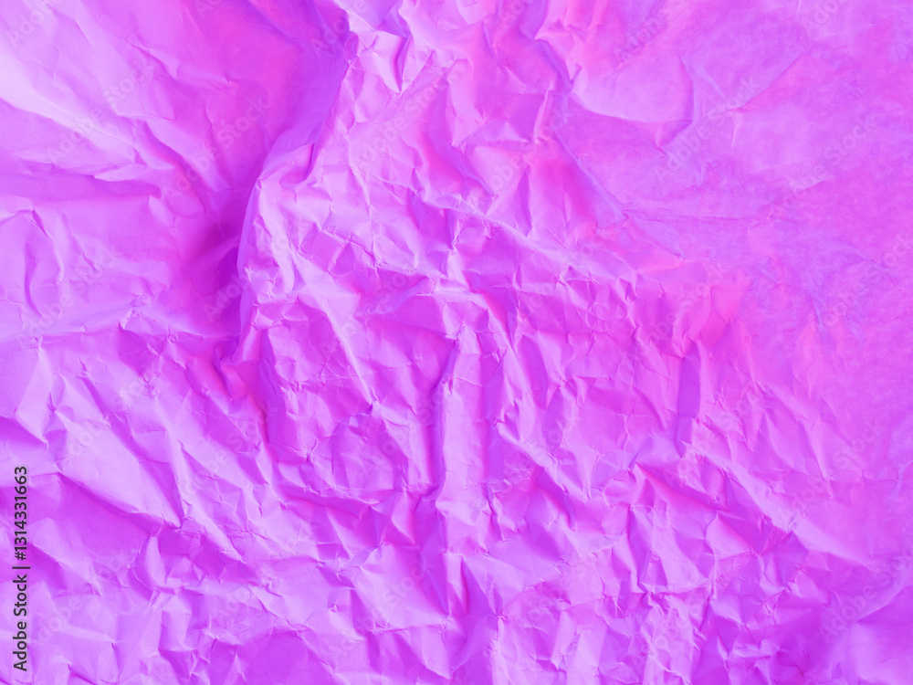 Fototapeta premium Background crumpled paper purple pink pattern abstract texture design vintage art retro grunge letter materail surface grungy empty backdrop, documetn note page rough sheet wrinkled card ripped torn.