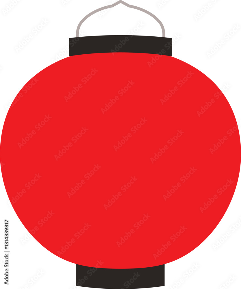 Obraz premium お祭りの赤い提灯