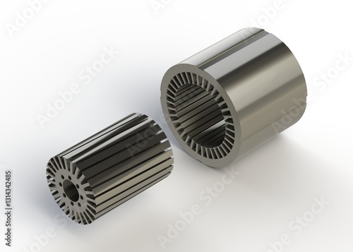 Electric motor assembly components stator and rotor sheet metal