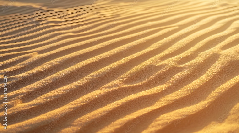 Mesmerizing Golden Sand Dune Textures with Soft Rippled Patterns in Warm Desert Lighting Mesmerizing Golden Sand Dune Textures with Soft Rippled Patterns in Warm Desert Lighting