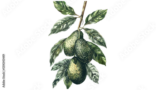 Avocado vector, old botanical illustration, isolated on transparent background, vintage fruit engraving, hand-drawn avocado, detailed botanical sketch, retro avocado