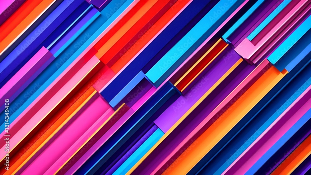 Vibrant abstract composition with dynamic diagonal lines Vibrant abstract composition with dynamic diagonal lines