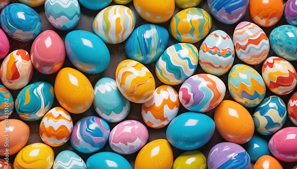 colourful hand-painted eggs are a symbol of joy and tradition during the vibrant spring festival. Happy Easter, Easter colourful backgrounds colourful hand-painted eggs are a symbol of joy and tradition during the vibrant spring festival. Happy Easter, Easter colourful backgrounds