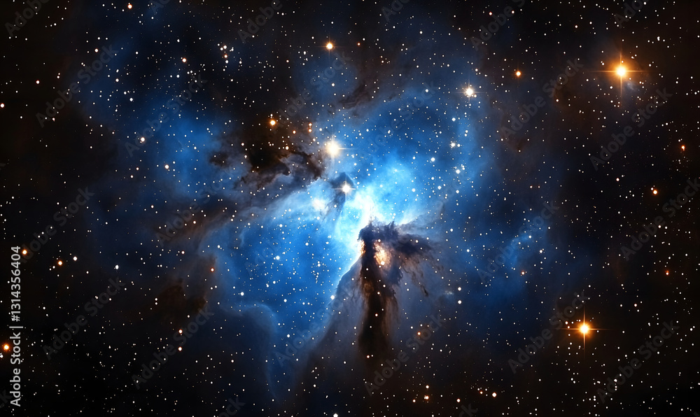 Fototapeta premium a stunning view of nebula in deep space.