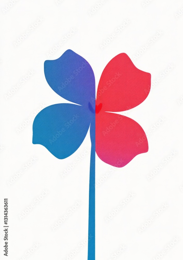 A Striking Abstract Floral Design: A Vibrant Gradient Flower in a Contemporary Style A Striking Abstract Floral Design: A Vibrant Gradient Flower in a Contemporary Style