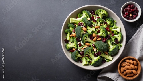 Wholesome Salad Bowl: Broccoli, Almonds, Cranberries Delight photo