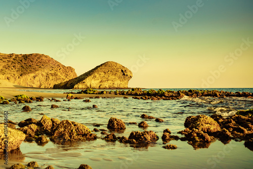 Monsul beach in Park Cabo de Gata, Spain