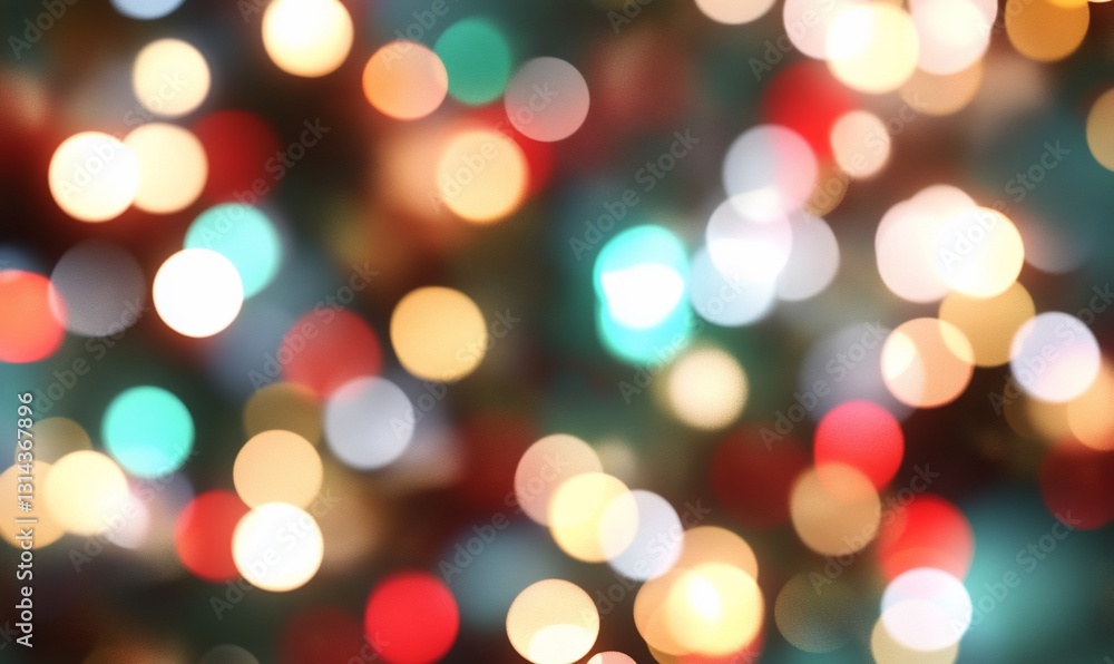 Obraz premium Festive bokeh lights.