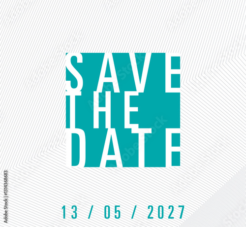 Save the date banner. Can be used for business, marketing and advertising