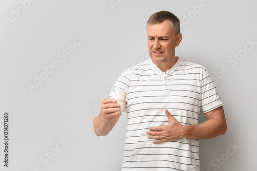 Displeased mature man with ...