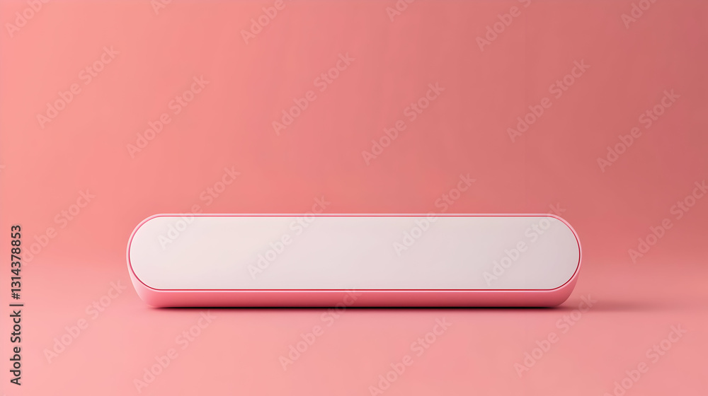 Single White Blank Rectangular Podium On A Pink Background In A Modern Minimalist Style Empty Space For Product Presentation 3D Rendering Single White Blank Rectangular Podium On A Pink Background In A Modern Minimalist Style Empty Space For Product Presentation 3D Rendering