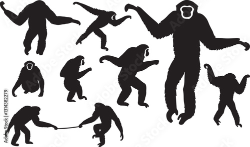 Gibbon Silhouette