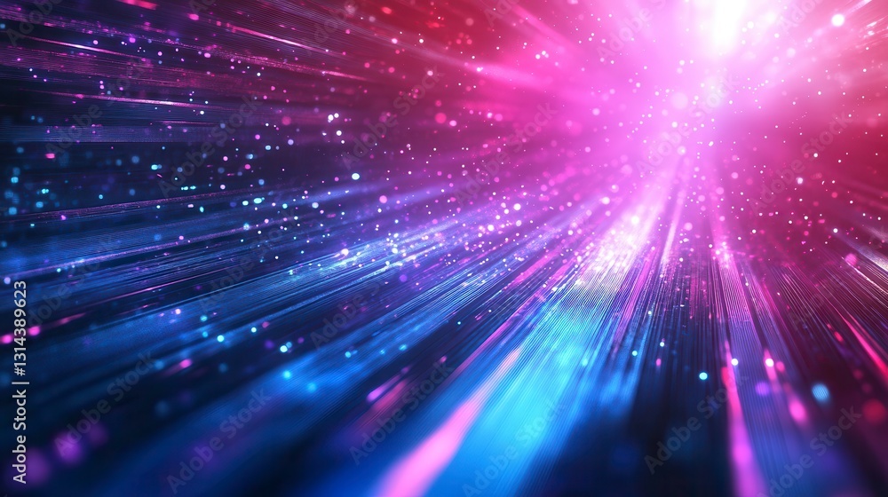 Naklejka premium Vibrant Light Burst Effect