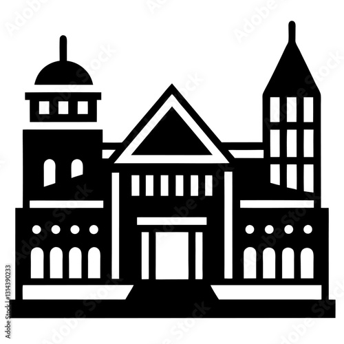 Wallpaper Mural Building Icons Set: Perfect for Architecture and Real Estate Projects Torontodigital.ca