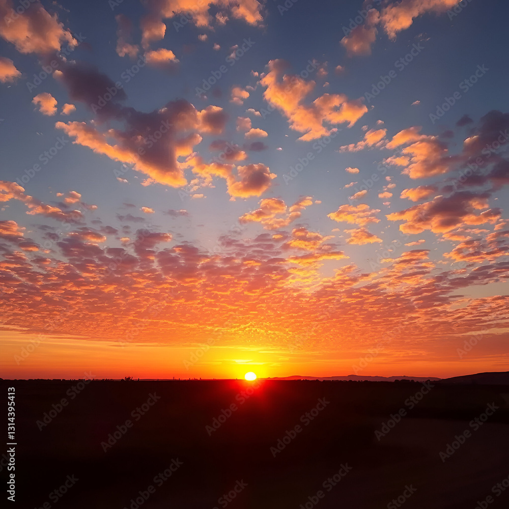 Sunset over the field 🌅🌾 Sunset over the field 🌅🌾