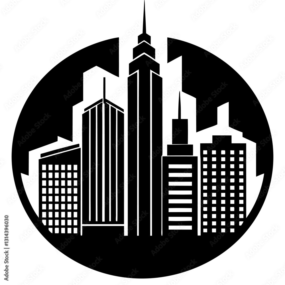 Fototapeta premium Building Icons Set: Perfect for Architecture and Real Estate Projects
