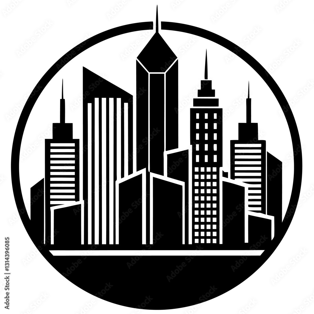 Fototapeta premium Building Icons Set: Perfect for Architecture and Real Estate Projects