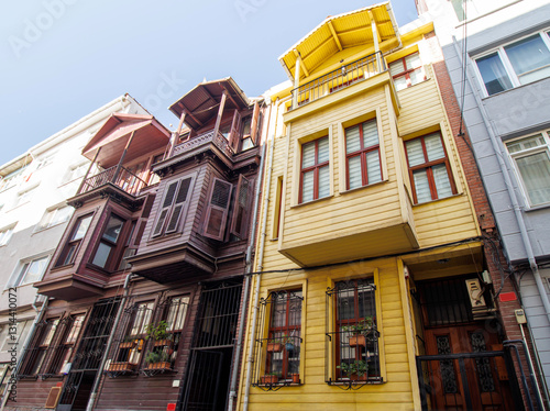 old houses in the old town of kadikoy in istanbul