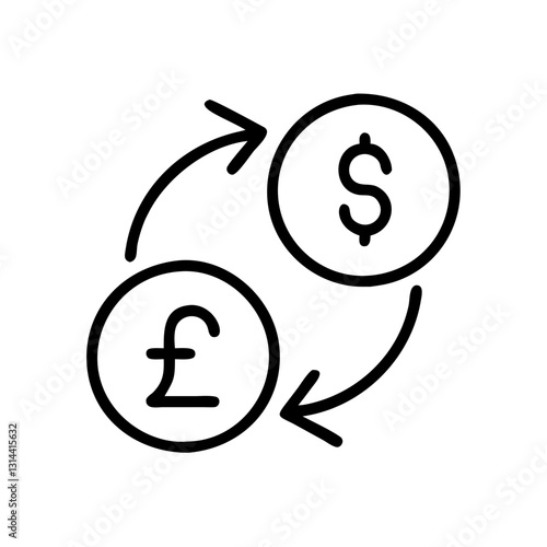 Currency exchange icon