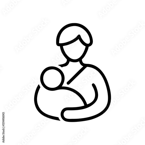 Outline icon breastfeeding