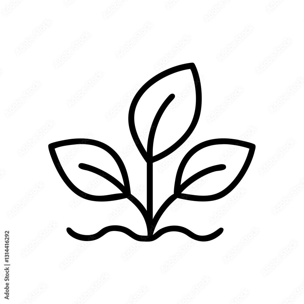 Obraz premium Organic farming icon