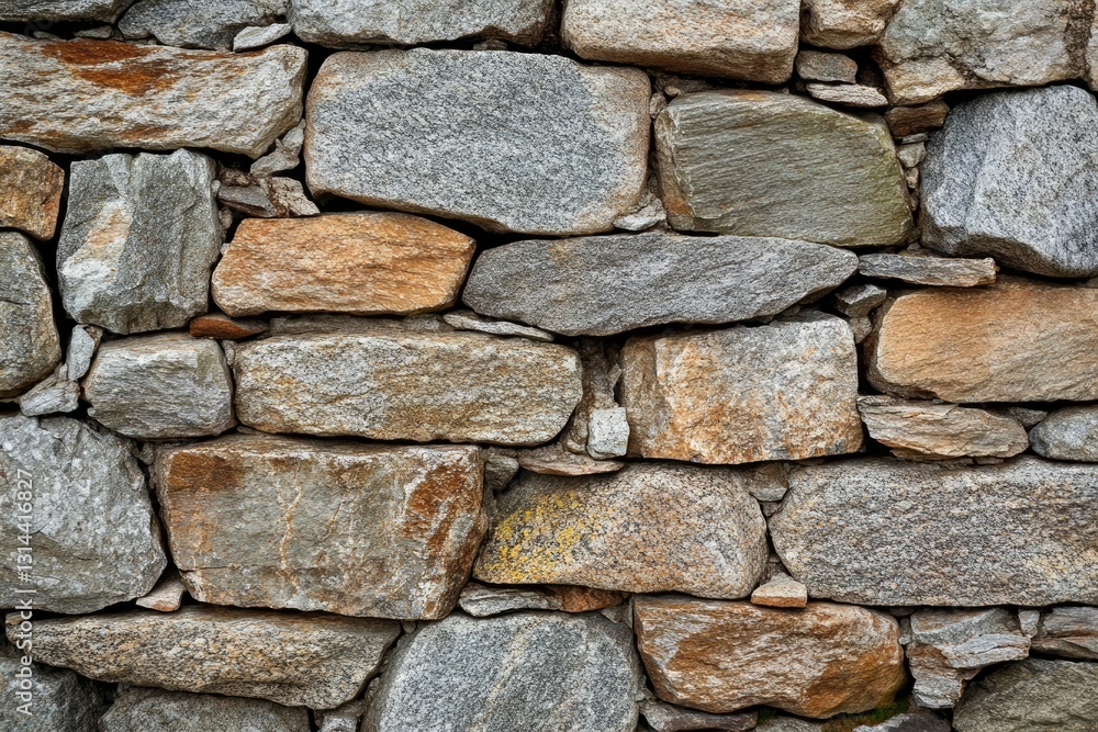 Sunlit textured stone wall with soft depth of field. Neural network AI generated Sunlit textured stone wall with soft depth of field. Neural network AI generated