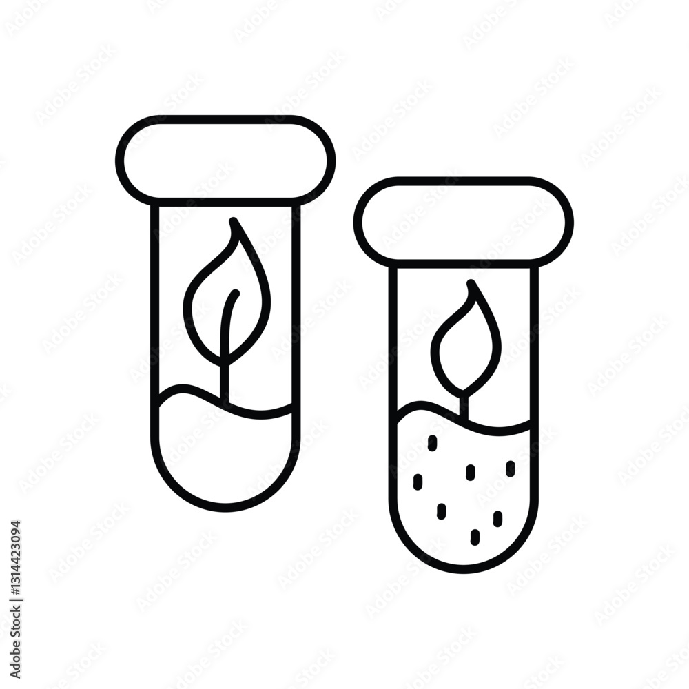 Botany Science Vector icon Botany Science Vector icon