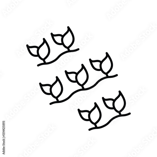 Field Cultivation Vector icon