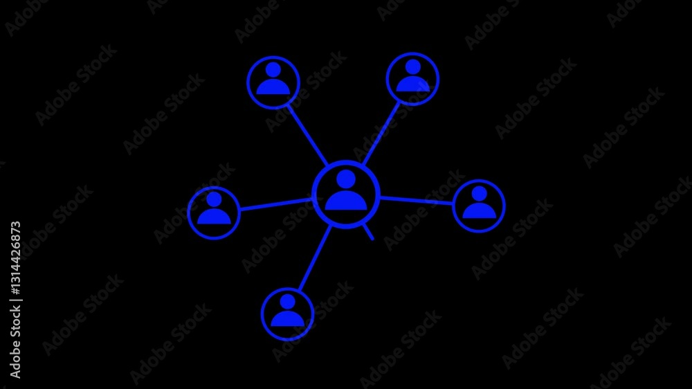 Connecting people, network seamless an animation.Global connection.Lines connecting people.Internet and social media.Technological on black background. Connecting people, network seamless an animation.Global connection.Lines connecting people.Internet and social media.Technological on black background.