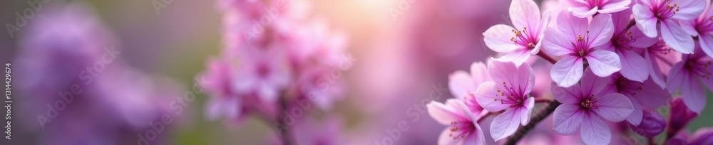 Soft focus lilac blossoms, vibrant spring background, floral, meadow Soft focus lilac blossoms, vibrant spring background, floral, meadow
