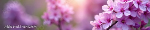 Soft focus lilac blossoms, vibrant spring background, floral, meadow