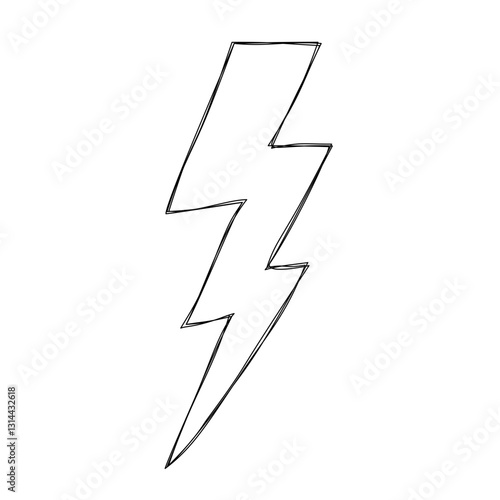 lightning bolt doodle