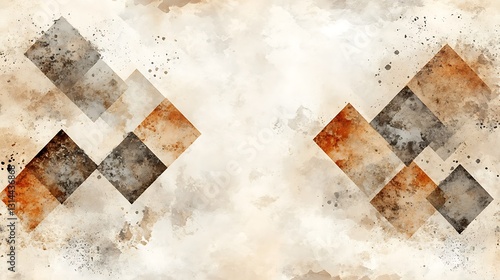 A subtle geometric background with abstract gridlines forming squares in muted beige and gray tones.