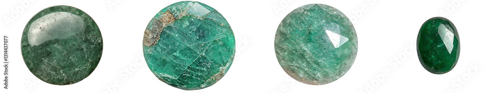 Fototapeta premium Featuring a rich green hue and exceptional clarity, the lush green peridot with an exquisite cut is a stunning gemstone, perfect for incorporation into high-end jewelry pieces, isolated on a