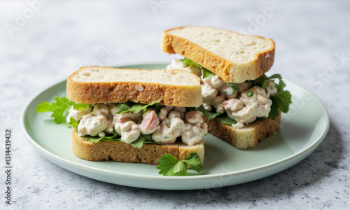 Wallpaper Mural Light Salmon Salad Sandwiches Torontodigital.ca