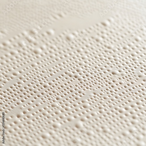 Intricate Tactile Braille Paper Texture with Raised Dots for Accessibility and Design