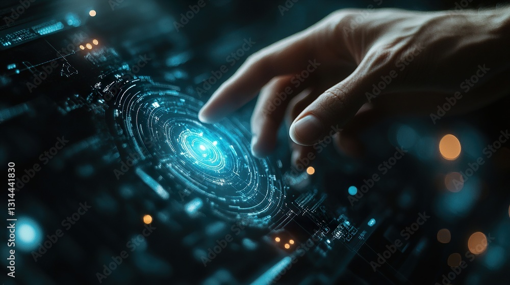 Medical Tech: Hand Interacting with Icon
Medical Tech: Hand Interacting with Icon