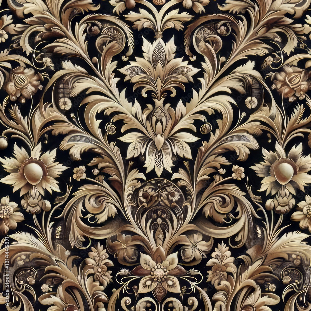 Classic Brocade Brocade featuring timeless patterns and traditio Classic Brocade Brocade featuring timeless patterns and traditio