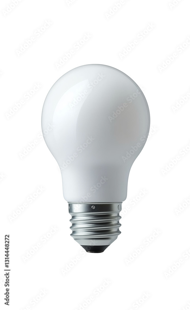 White LED light bulb, isolated on transparent background White LED light bulb, isolated on transparent background