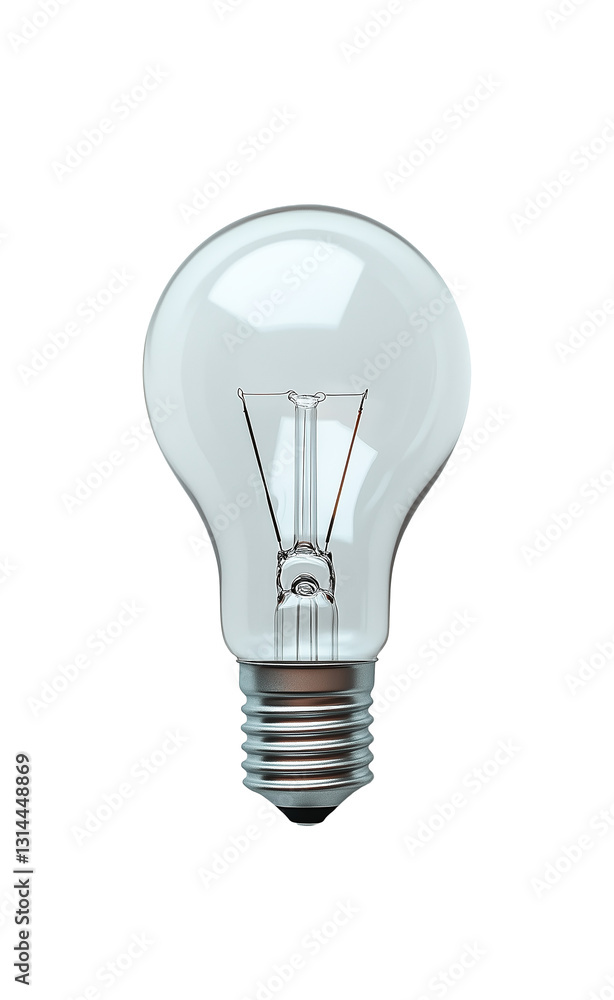 White LED light bulb, isolated on transparent background White LED light bulb, isolated on transparent background