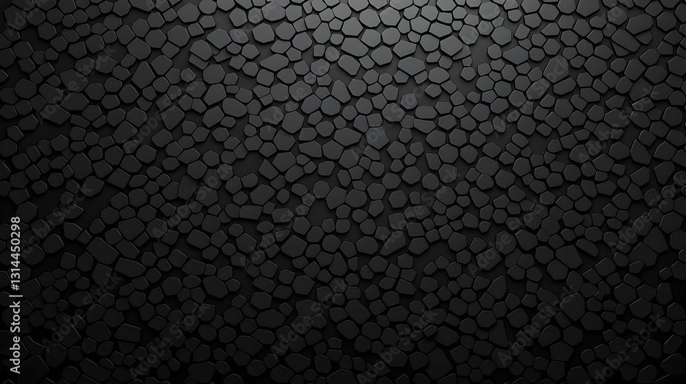 Dark Gray 3D Geometric Background With Irregular Abstract Shapes And Subtle Light Creating Depth And Texture Dark Gray 3D Geometric Background With Irregular Abstract Shapes And Subtle Light Creating Depth And Texture
