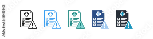 Unhealthy Icon Set Multiple Style Collection 