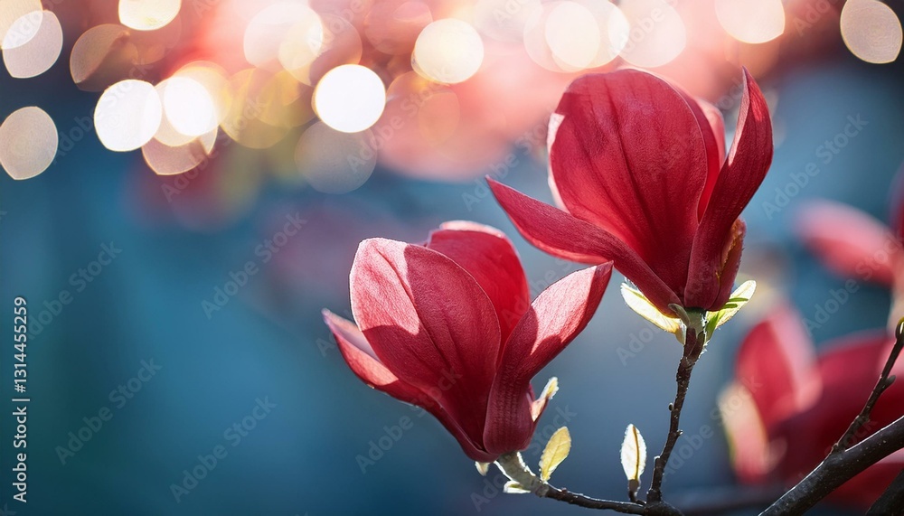 Obraz premium red magnolia 