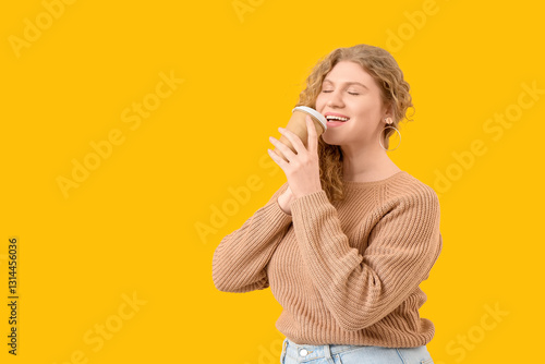 Happy beautiful young woman...