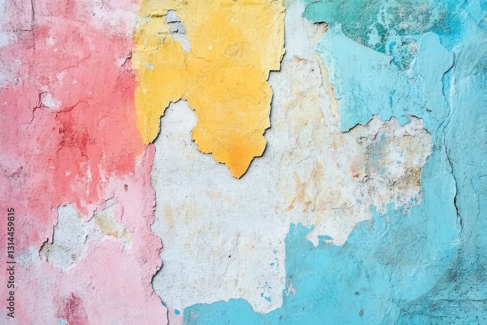 Naklejka premium Fragment of the wall with graffiti painting. Part of colorful street art graffiti on wall background