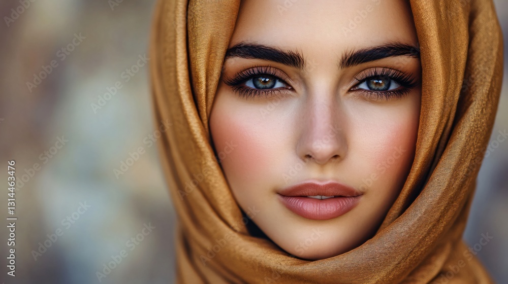 Arabic woman in hijab for fashion blog Arabic woman in hijab for fashion blog