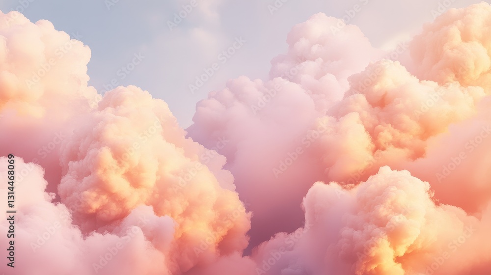 Epic Clouds Warmly Illuminated By Setting Sun Epic Clouds Warmly Illuminated By Setting Sun