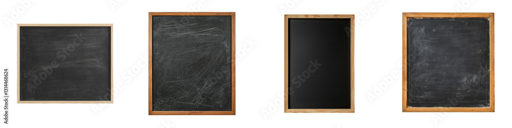 This png image shows a blackboard with a clean surface and a white wooden frame, ideal for message display and home decor, isolated on a transparent background This png image shows a blackboard with a clean surface and a white wooden frame, ideal for message display and home decor, isolated on a transparent background