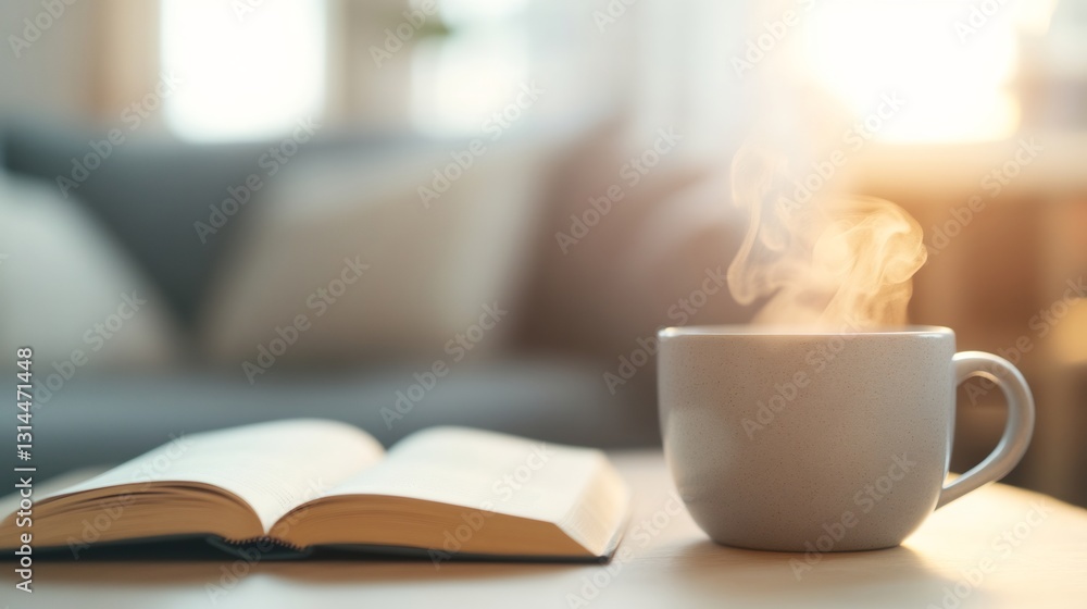 cozy reading corner with pastel bookshelf and tea cozy reading corner with pastel bookshelf and tea